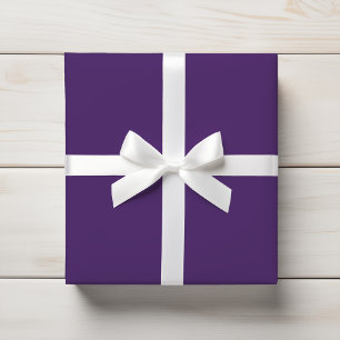 Rich Plum Purple Dark Solid Color Wrapping Paper