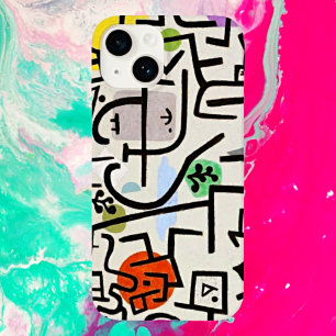 Rich Port Paul Klee-Inspired Abstract Art iPhone 15 Case