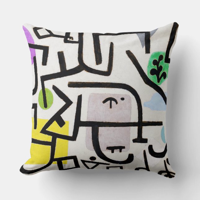 Rich Port, Paul Klee Throw Pillow (Front)