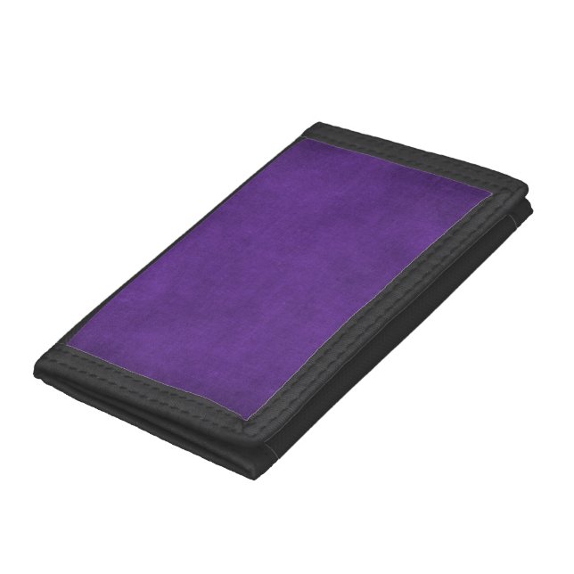 RICH PURPLE ROYAL VELVET GRUNGE PAPER CANVAS TEMPL TRI-FOLD WALLET (Bottom)