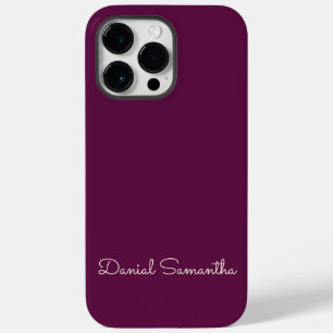 Rich Purpule Custom Name Personalized  Case-Mate iPhone 14 Pro Max Case
