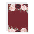 Rich Red Burgundy Blush Pink Roses Floral Wedding