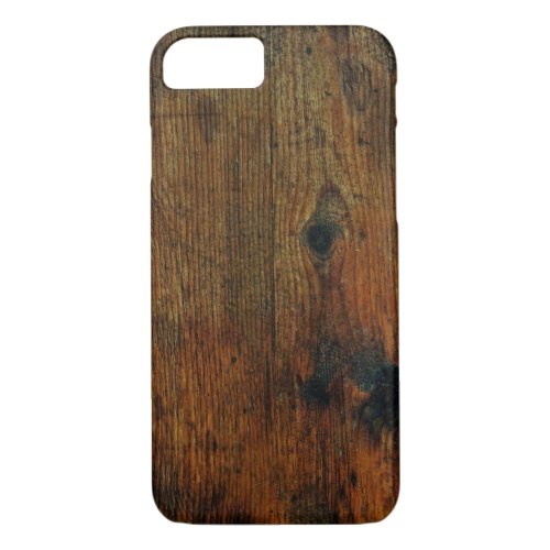 Rich red old realistic look wood OtterBox iPhone c iPhone 87 Case