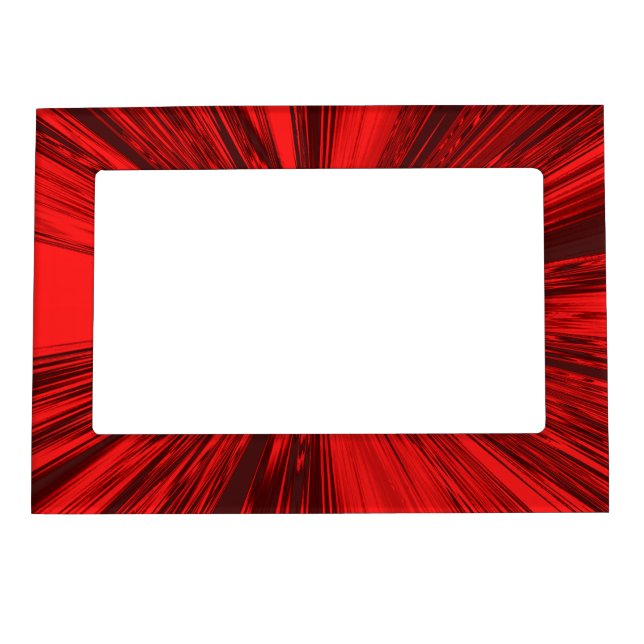 Rich Red Satin Magnetic Frame (Front)