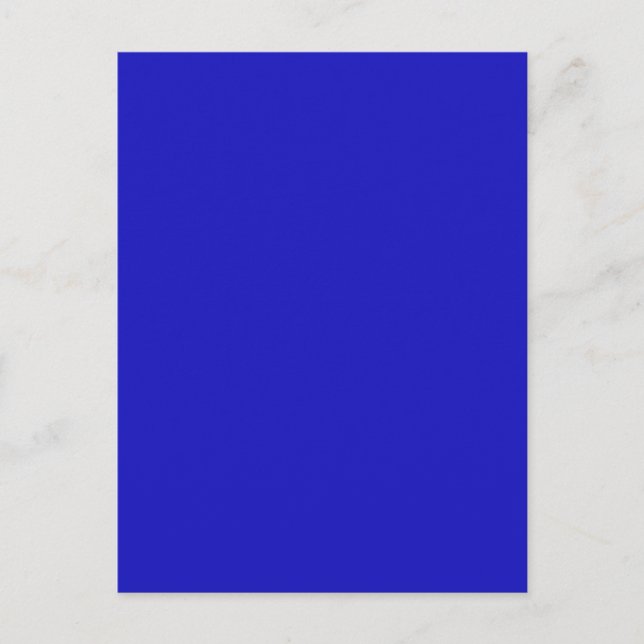 RICH ROYAL BLUE (solid color) ~ Postcard (Front)