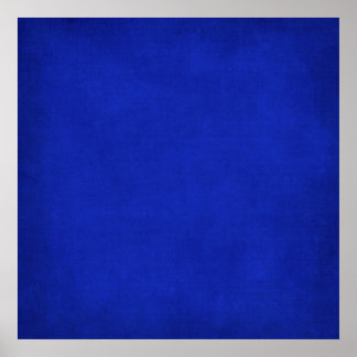RICH ROYAL DEEP BLUE VELVET GRUNGE PAPER CANVAS TE POSTER