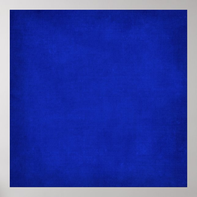 RICH ROYAL DEEP BLUE VELVET GRUNGE PAPER CANVAS TE POSTER (Front)