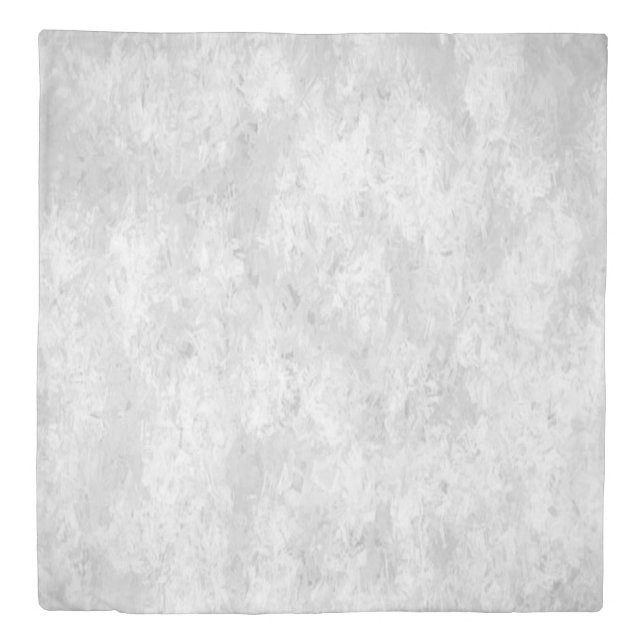 Rich Silver Gray Elegant Blended Print Duvet Cover (Front)