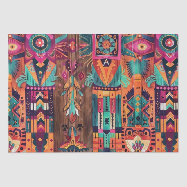 Rich Teal "Legacy of the Sun Empire" Artistic Tiss Tissue Paper (Front)