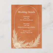 Rich terracotta Wedding Details