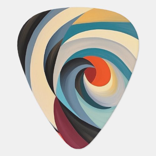 Rich Vibrant Colorful Abstract Painting Artwork Guitar Pick