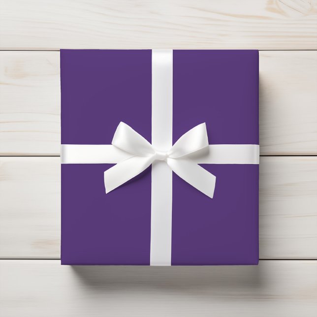 Rich Violet Amethyst Purple Solid Color Wrapping Paper (Creator Uploaded)
