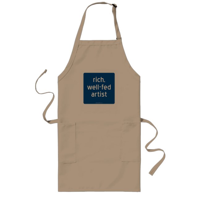 rich, well-fed artist long apron (Front)