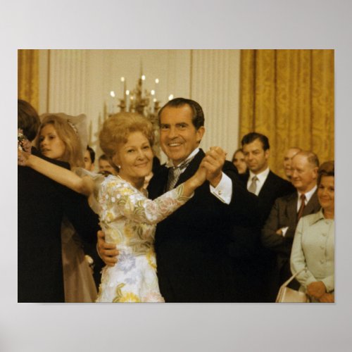 Richard and Pat Nixon Dancing At The White House Poster