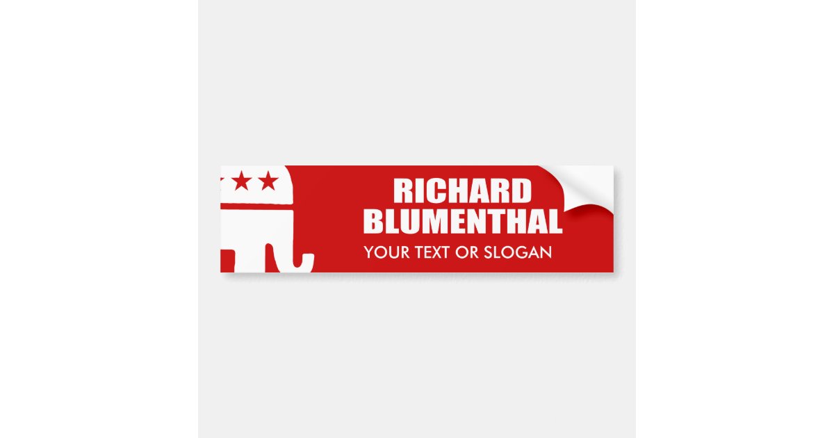 RICHARD BLUMENTHAL FOR SENATE BUMPER STICKER | Zazzle