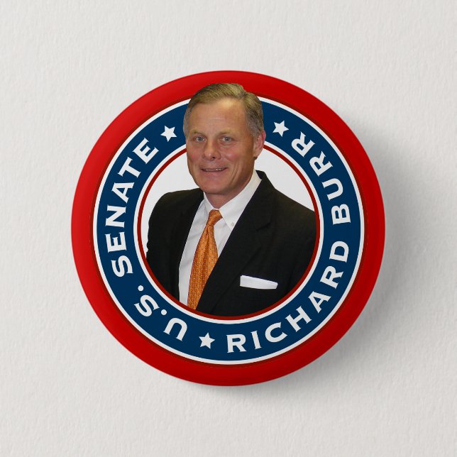 Richard Burr U.S. Senate Button (Front)