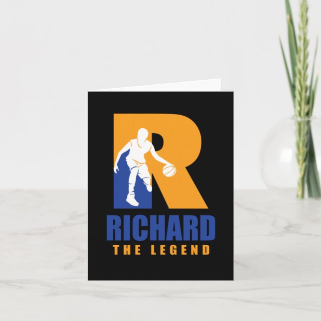 Richard Custom Player Basketball Your Name The Leg Card (Front)