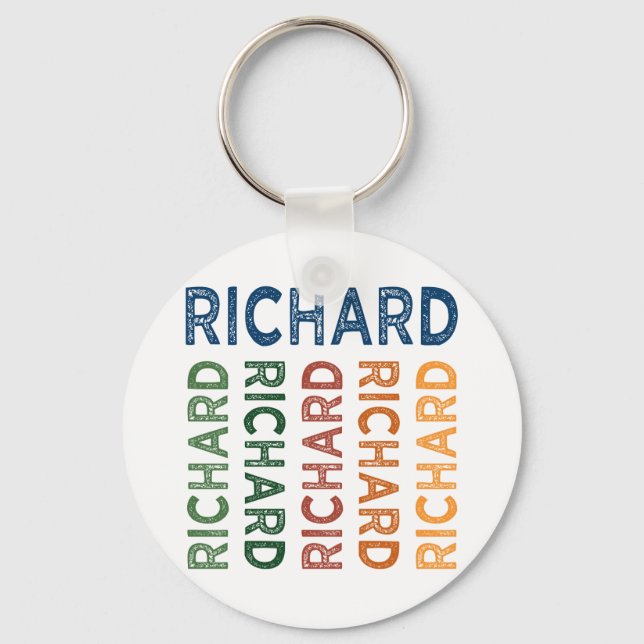 Richard Cute Colorful Keychain (Front)