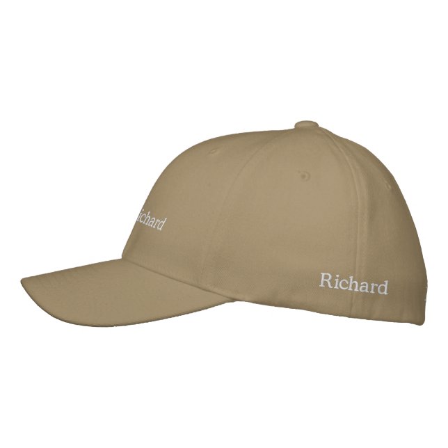 Richard Embroidered Mans Name,  Embroidered Baseball Cap (Left)