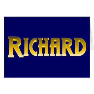 RICHARD, for Richard Cards
