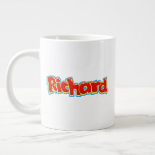 Richard graffiti giant coffee mug