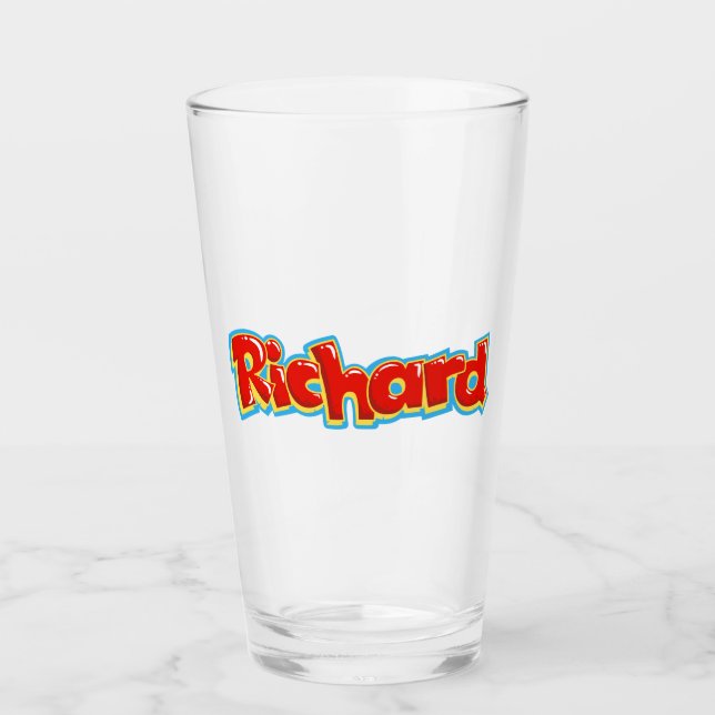 Richard graffiti glass (Front)