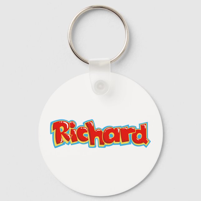 Richard graffiti keychain (Front)