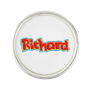 Richard graffiti lapel pin