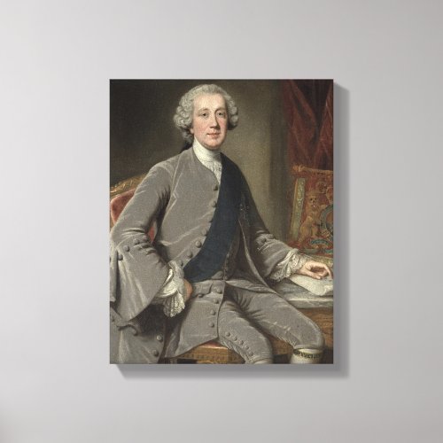 Richard Grenville Earl Temple c1760 Canvas Print