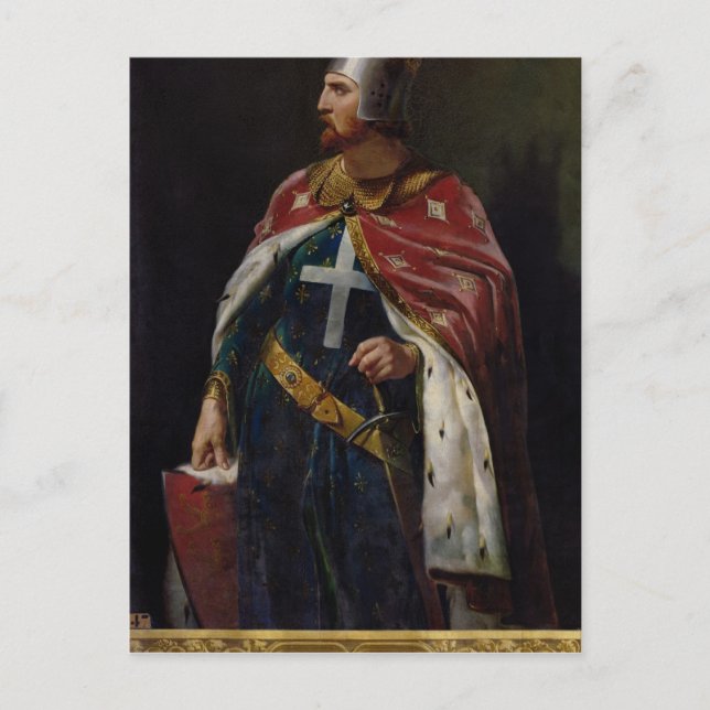 Richard I the Lionheart  King of England, 1841 Postcard (Front)