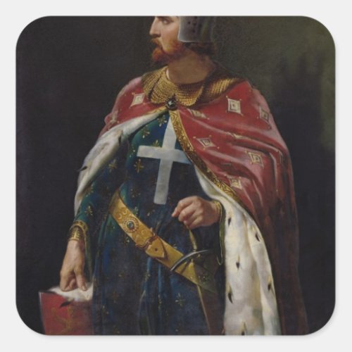 Richard I the Lionheart  King of England 1841 Square Sticker