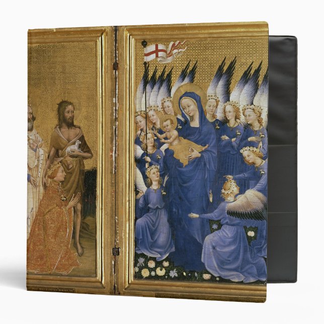 Richard II Presented to the Virgin and Child 3 Ring Binder (Front/Inside)