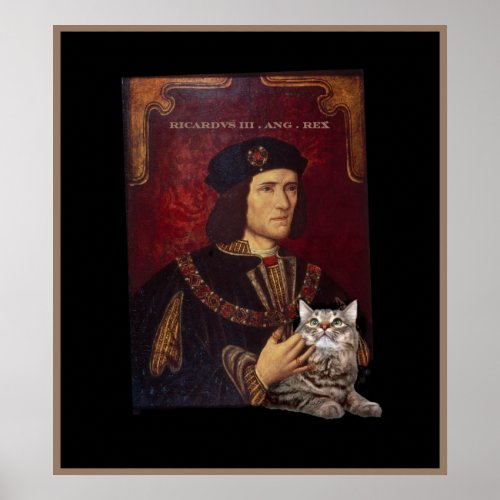 Richard III and his cat Poster