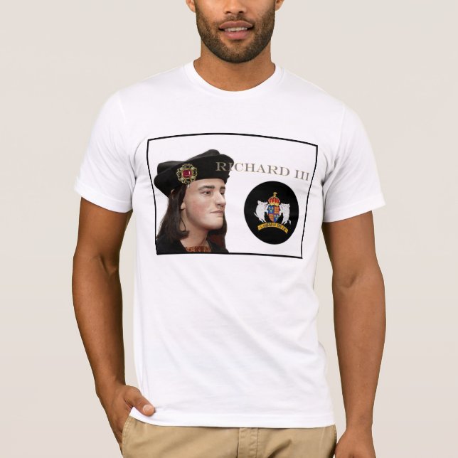 Richard III and his White Boar Badge T-Shirt (Front)