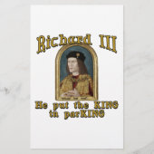 Richard III Put the King in ParKING tshirt (Front)