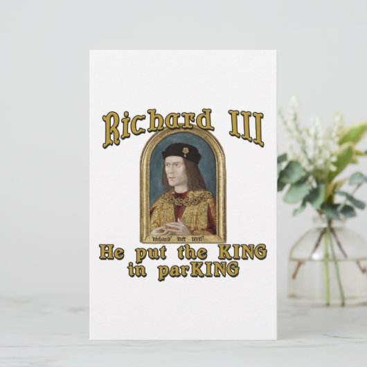 Richard III Put the King in ParKING tshirt (Standing Front)