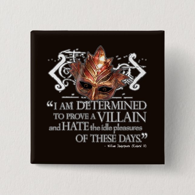 Richard III Quote Button (Front)