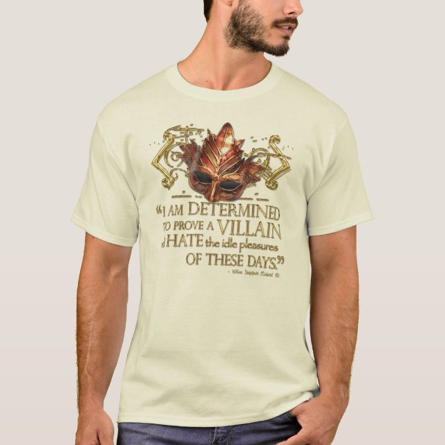 Richard III Quote (Gold Version) T-Shirt (Front)