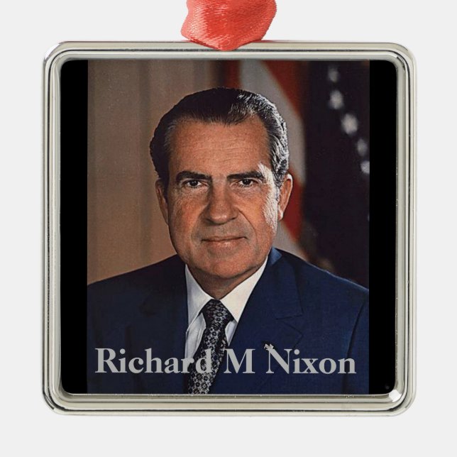 Richard M. Nixon 37th President Metal Ornament (Front)