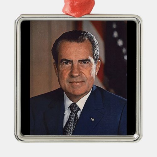 Richard M Nixon 37th President Metal Ornament