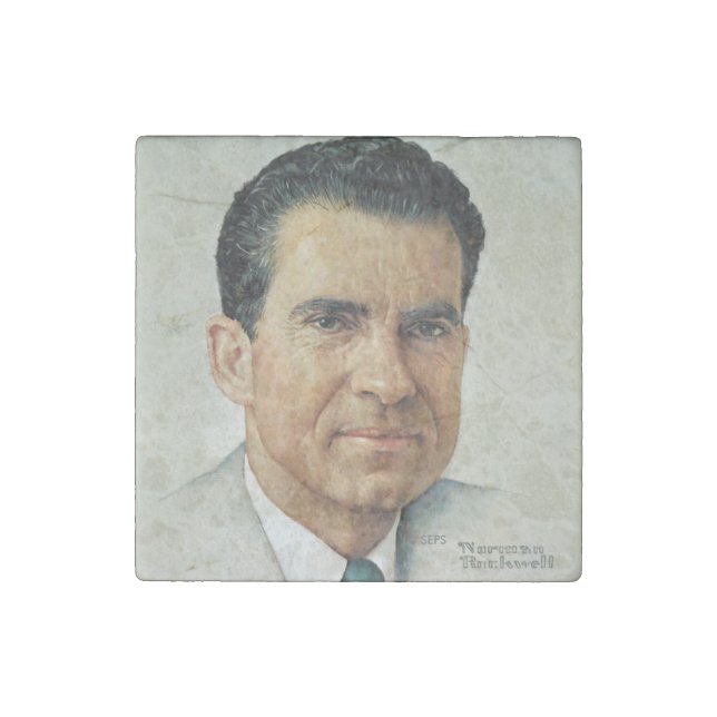 Richard Milhouse Nixon Stone Magnet (Front)