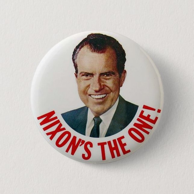 Richard Nixon 1968 Election Campaign Badge Button (Front)
