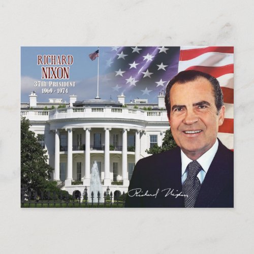 Richard Nixon _  37th President of the US Postcard