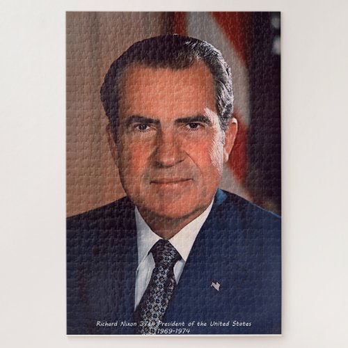 Richard Nixon 37th President of the United States Jigsaw Puzzle