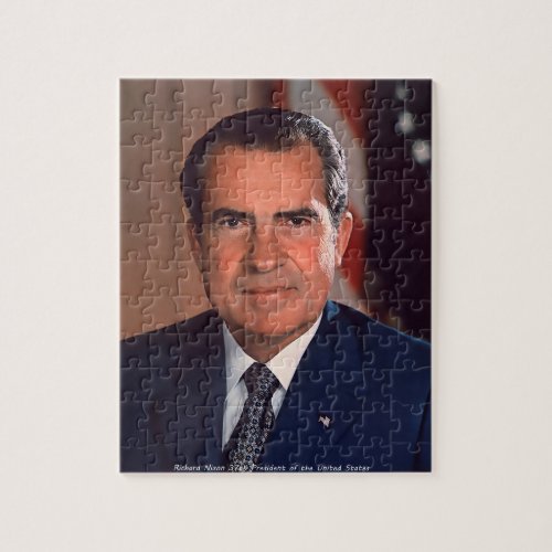 Richard Nixon 37th President of the United States Jigsaw Puzzle