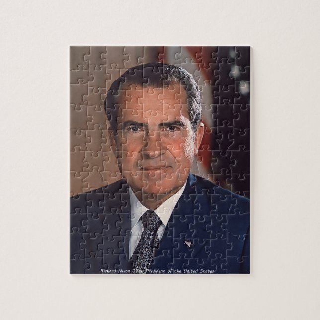 Richard Nixon 37th President of the United States Jigsaw Puzzle (Vertical)