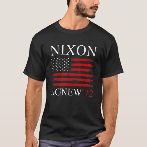 Richard Nixon Agnew Nixon 1972 Election Campaign 5 T_Shirt