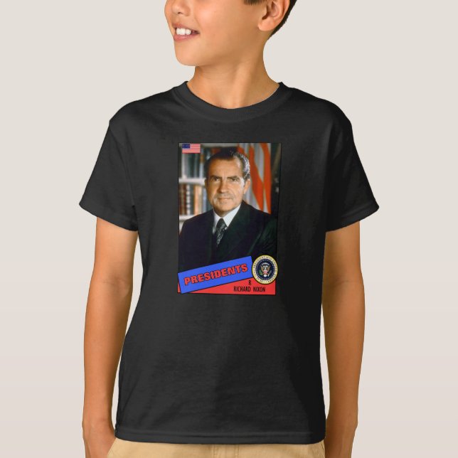 Richard Nixon Baseball Card T-Shirt (Front)
