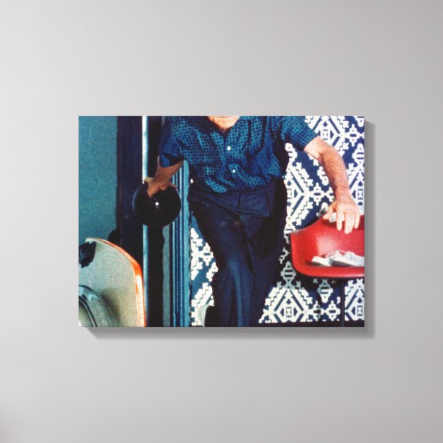 Richard Nixon Bowling Canvas Print (Front)