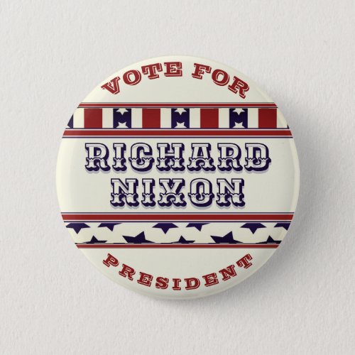Richard Nixon for President Vintage Look Button